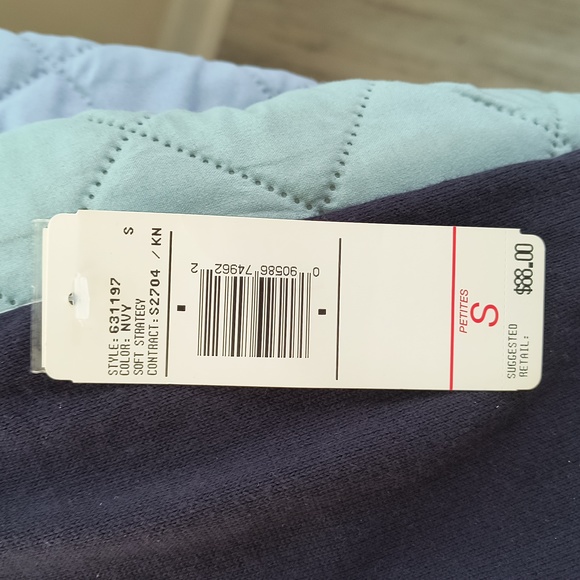 JH Collectibles Argyle NWT short 19 p2 p sleeve Cardigan Sweater / sm petite - Picture 2 of 5